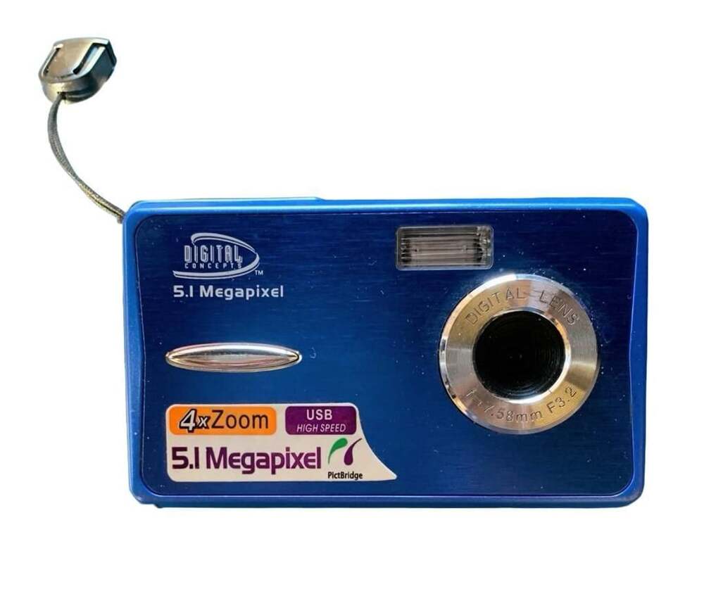 Digital Concepts 5.1MP Compact Camera Blue 4x Zoom PictBridge USB